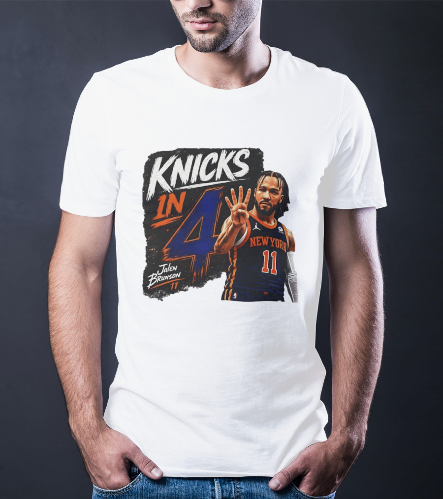 Knicks In 4 Jalen Brunson 11 New York T-Shirt