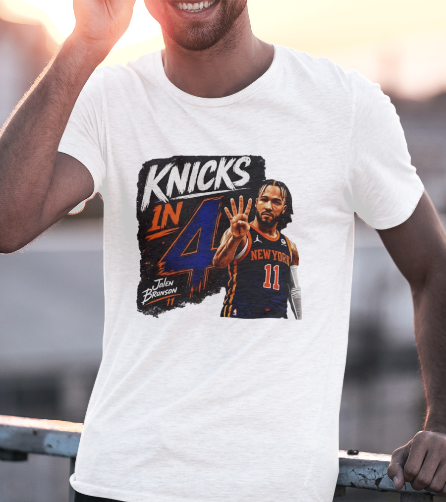 Knicks In 4 Jalen Brunson 11 New York T-Shirt