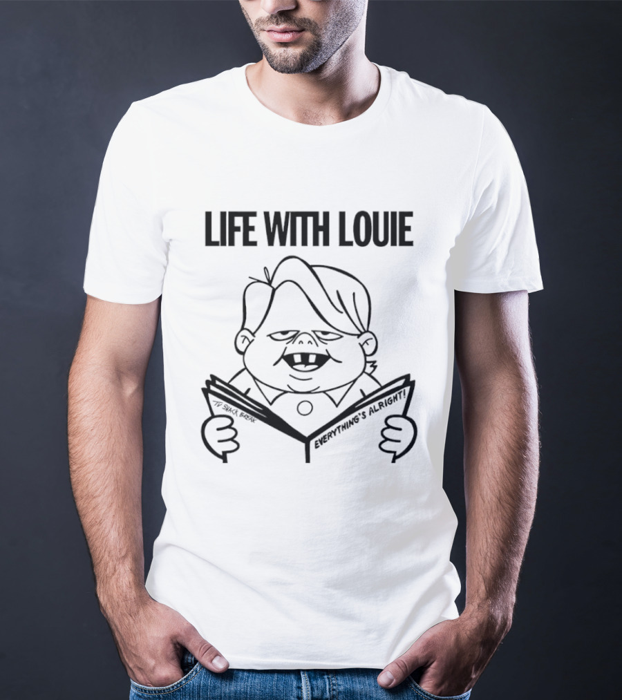 Life With Louie Everything's Alright Reading Comic T-Shirt