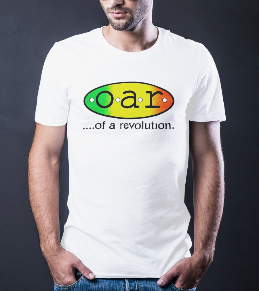 OAR Of A Revolution Gradient Oval Colorful T-Shirt