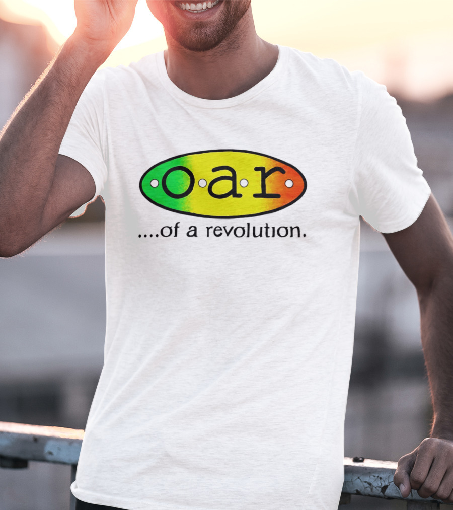 OAR Of A Revolution Gradient Oval Colorful T-Shirt