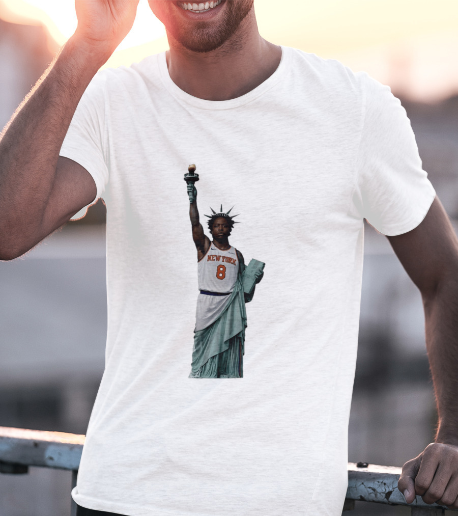 OG Anunoby Statue Of Liberty New York Knicks Basketball 2026 T-Shirt