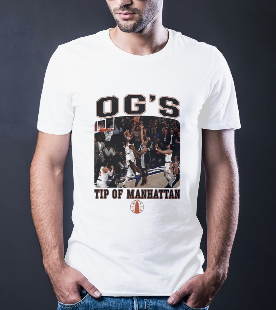 OG'S Tip Of Manhattan Basketball Action Scene T-Shirt