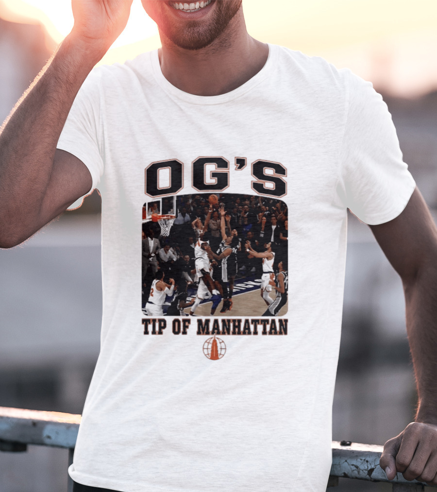 OG'S Tip Of Manhattan Basketball Action Scene T-Shirt