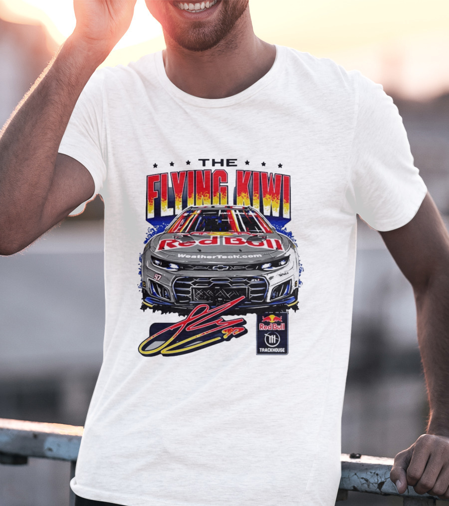 The Flying Kiwi Red Bull WeatherTech No 97 Trackhouse Racing T-Shirt