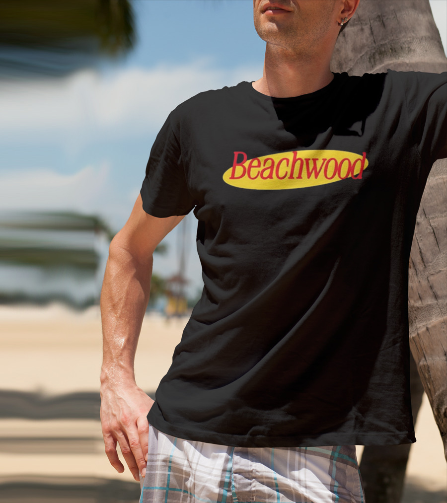 Beachwood Seinfeld Yellow Oval Red T-Shirt