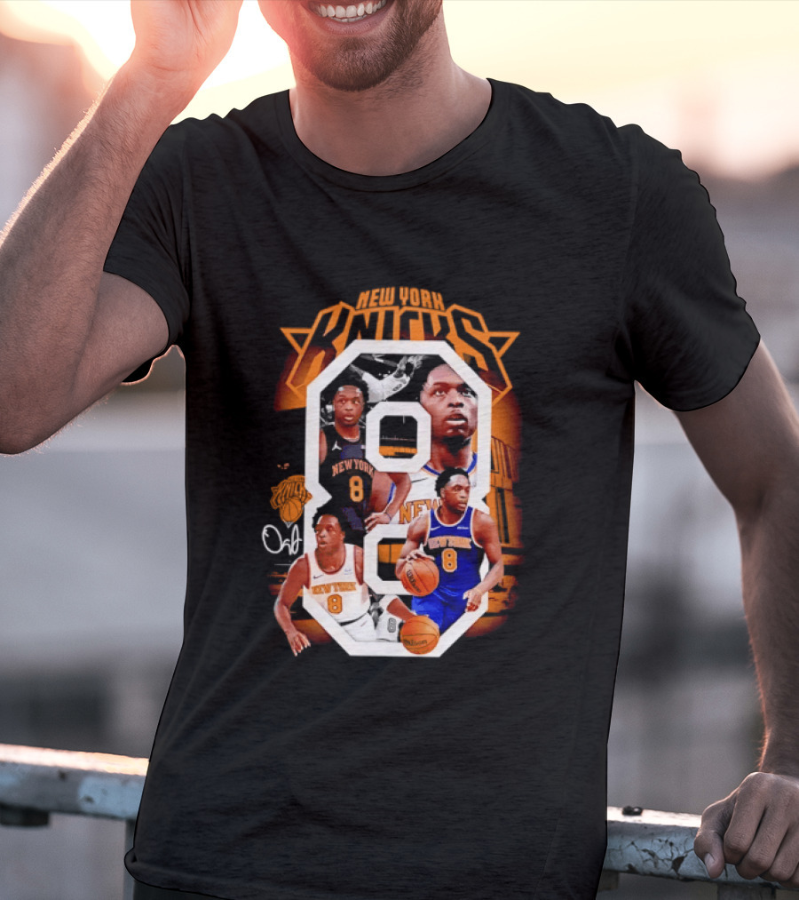New York Knicks OG Anunoby 8 Basketball Jersey T-Shirt
