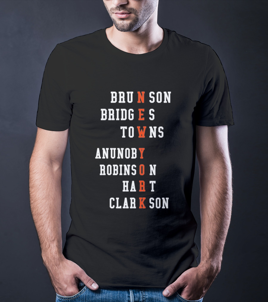 New York Knicks Players Names As Team Name T-Shirt