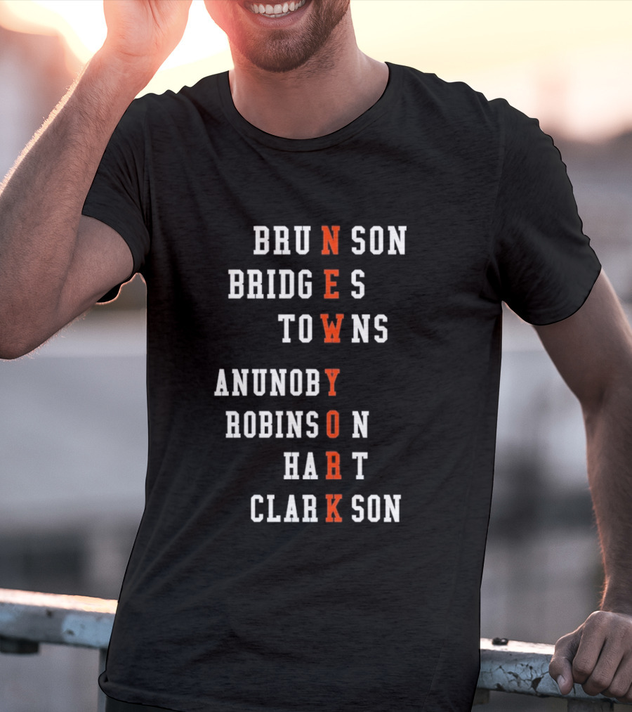 New York Knicks Players Names As Team Name T-Shirt