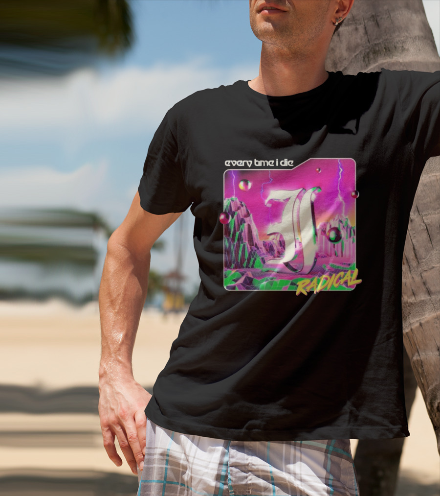 Epitaph Records Every Time I Die Radical Neon 3D Mountains T-Shirt