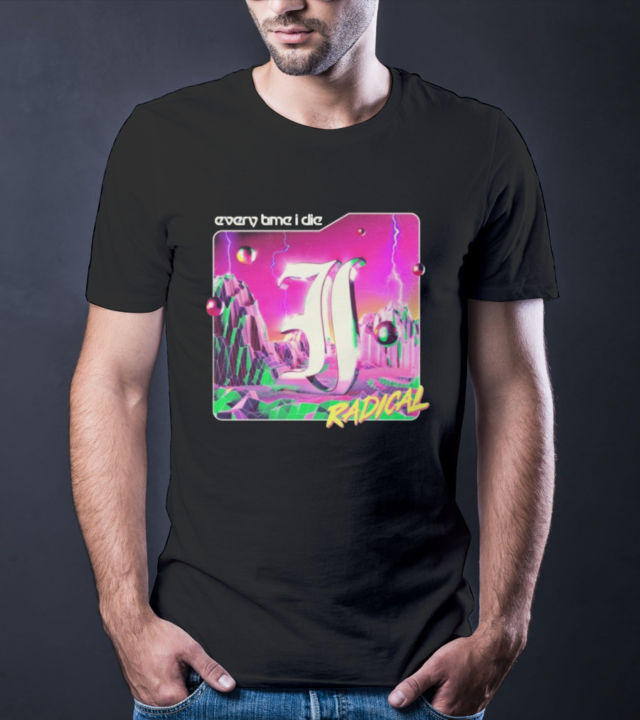 Epitaph Records Every Time I Die Radical Neon 3D Mountains T-Shirt