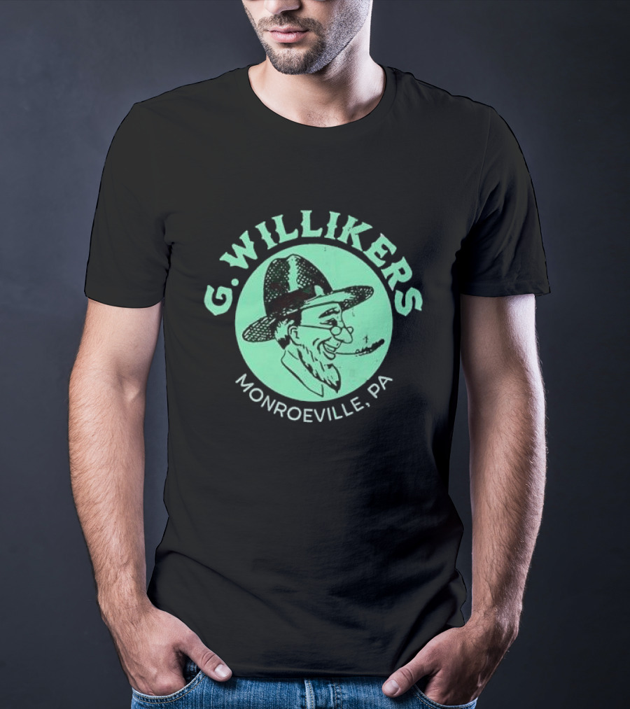 G. Willikers Monroeville PA Vintage Character Pipe Hat T-Shirt