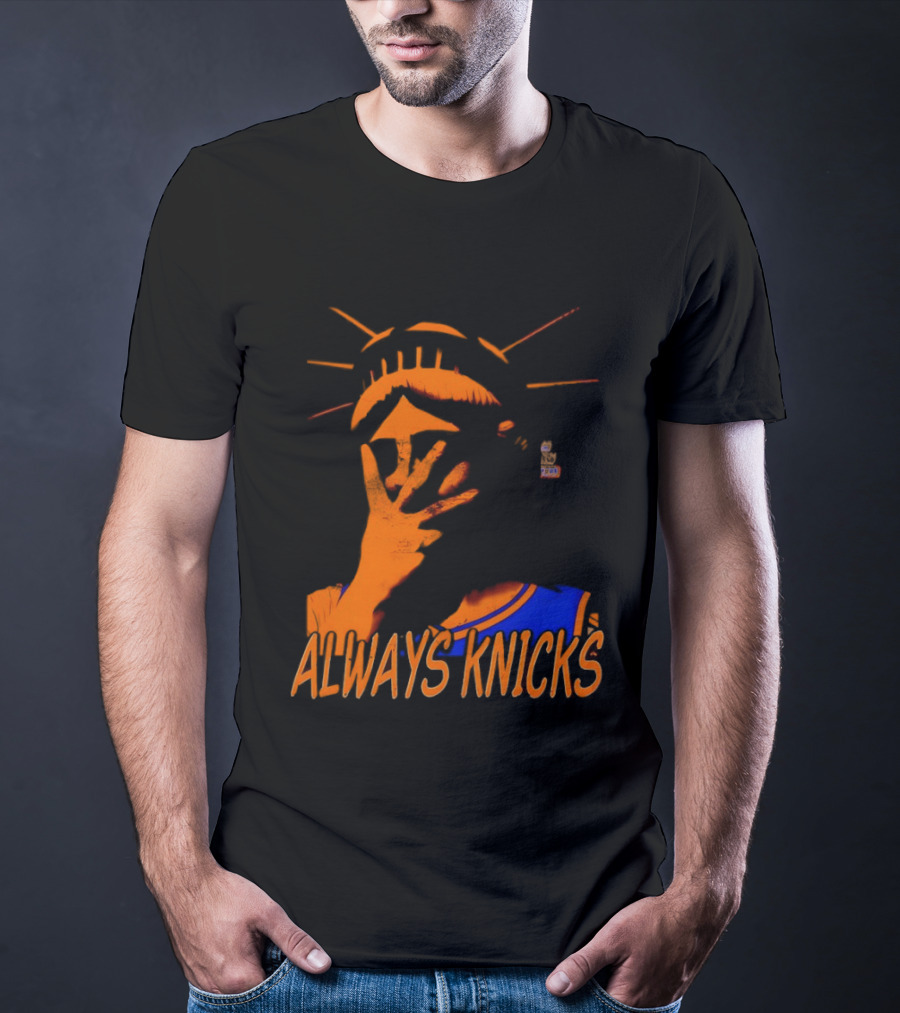 Always Knicks Statue Of Liberty Jalen Brunson New York Knicks NBA 2026 T-Shirt