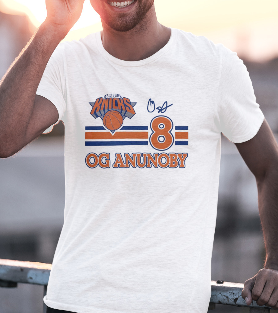 Knicks Basketball OG Anunoby 8 Signature T-Shirt