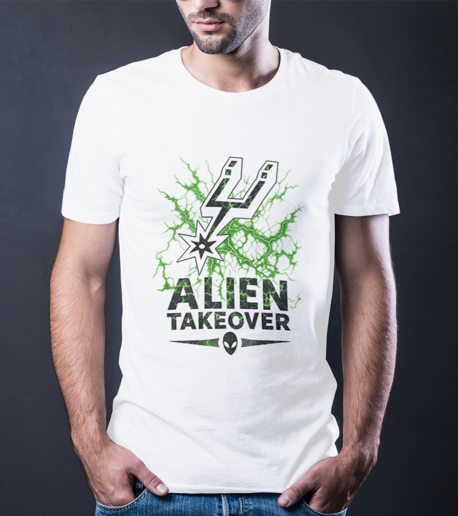 Alien Takeover Victor Wembanyama San Antonio Spurs NBA 2026 T-Shirt