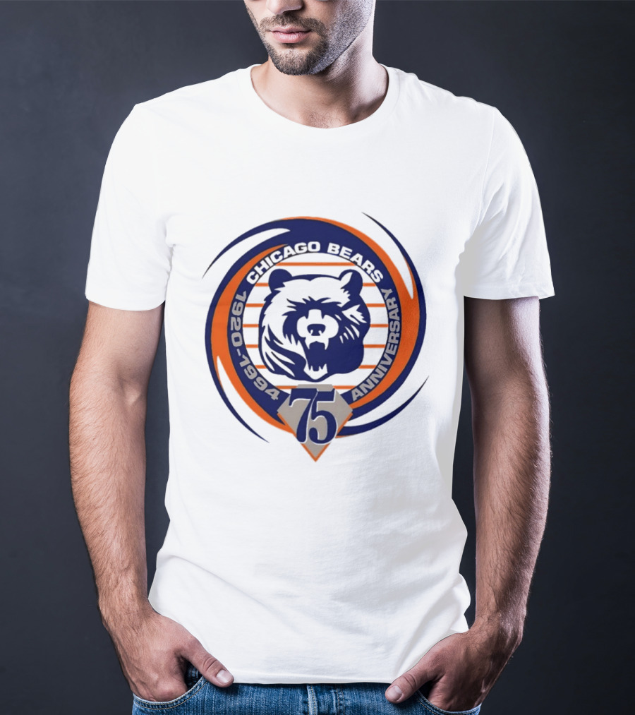 Chicago Bears 75th Anniversary 1920 1994 T-Shirt