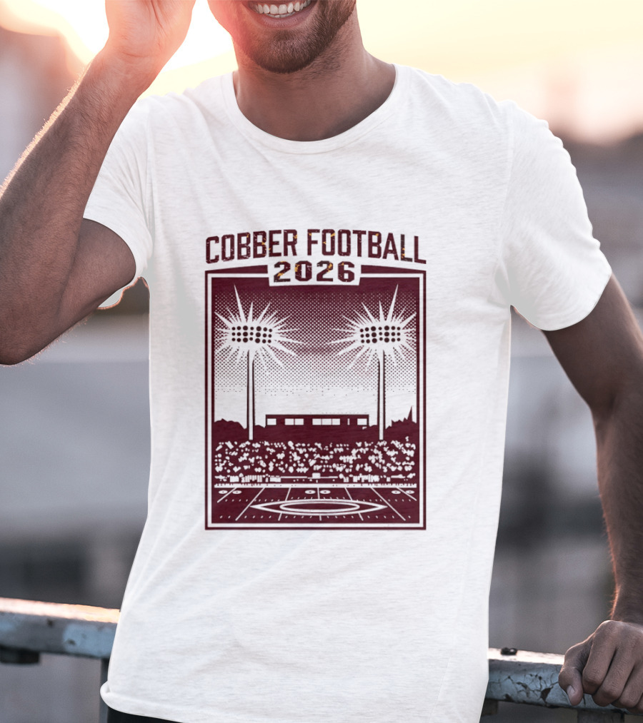 Cobber Football 2026 Stadium Lights Game Day Crowd Night Event T-Shirt