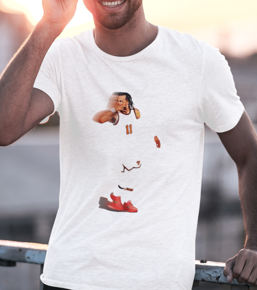 Jalen Brunson New York Knicks NBA Player Unique Distorted T-Shirt