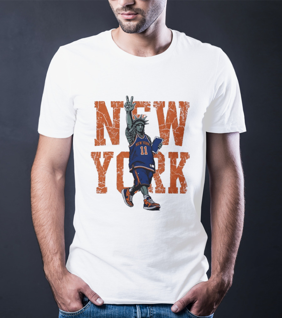 Jalen Brunson New York Knicks NBA Liberty 11 T-Shirt