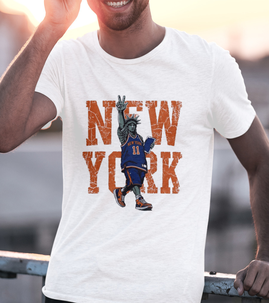 Jalen Brunson New York Knicks NBA Liberty 11 T-Shirt