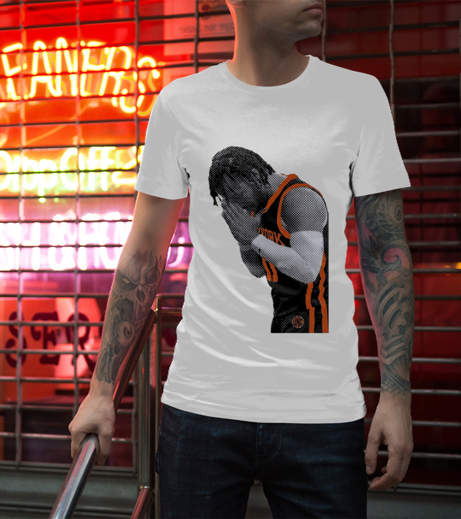 New York Knicks Jalen Brunson NBA Jersey Player Focus T-Shirt