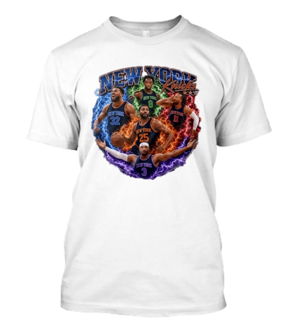 New York Knicks Karl Anthony Towns OG Anunoby Mikal Bridges Jalen Brunson Josh Hart T-Shirt