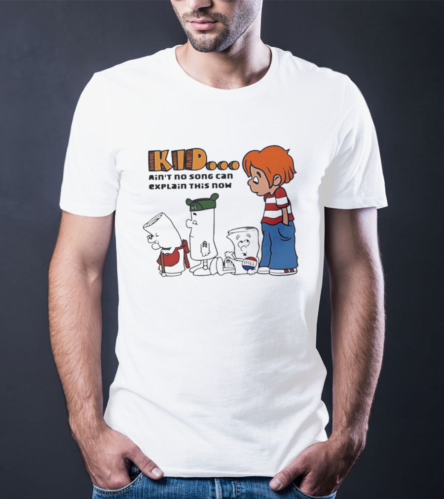 Kid Ain't No Song Can Explain This Now Retro Cartoon T-Shirt