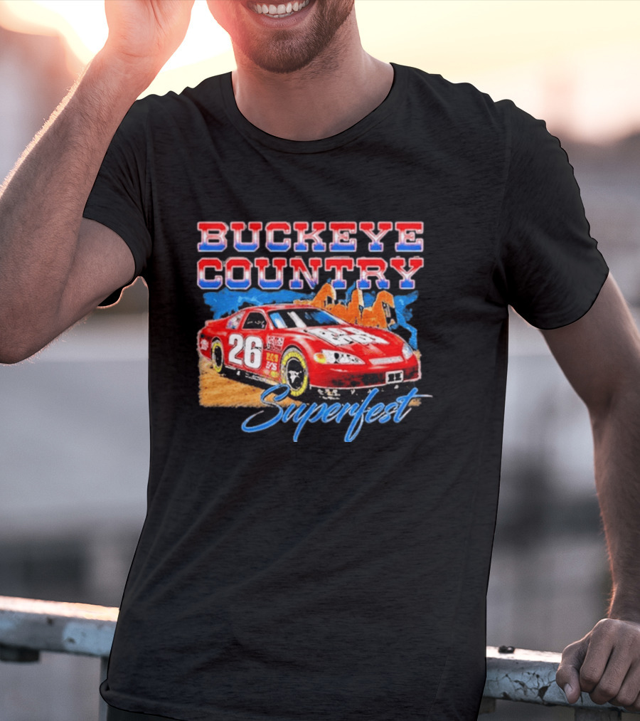 Buckeye Country Superfest 2026 Racing Car 26 T-Shirt