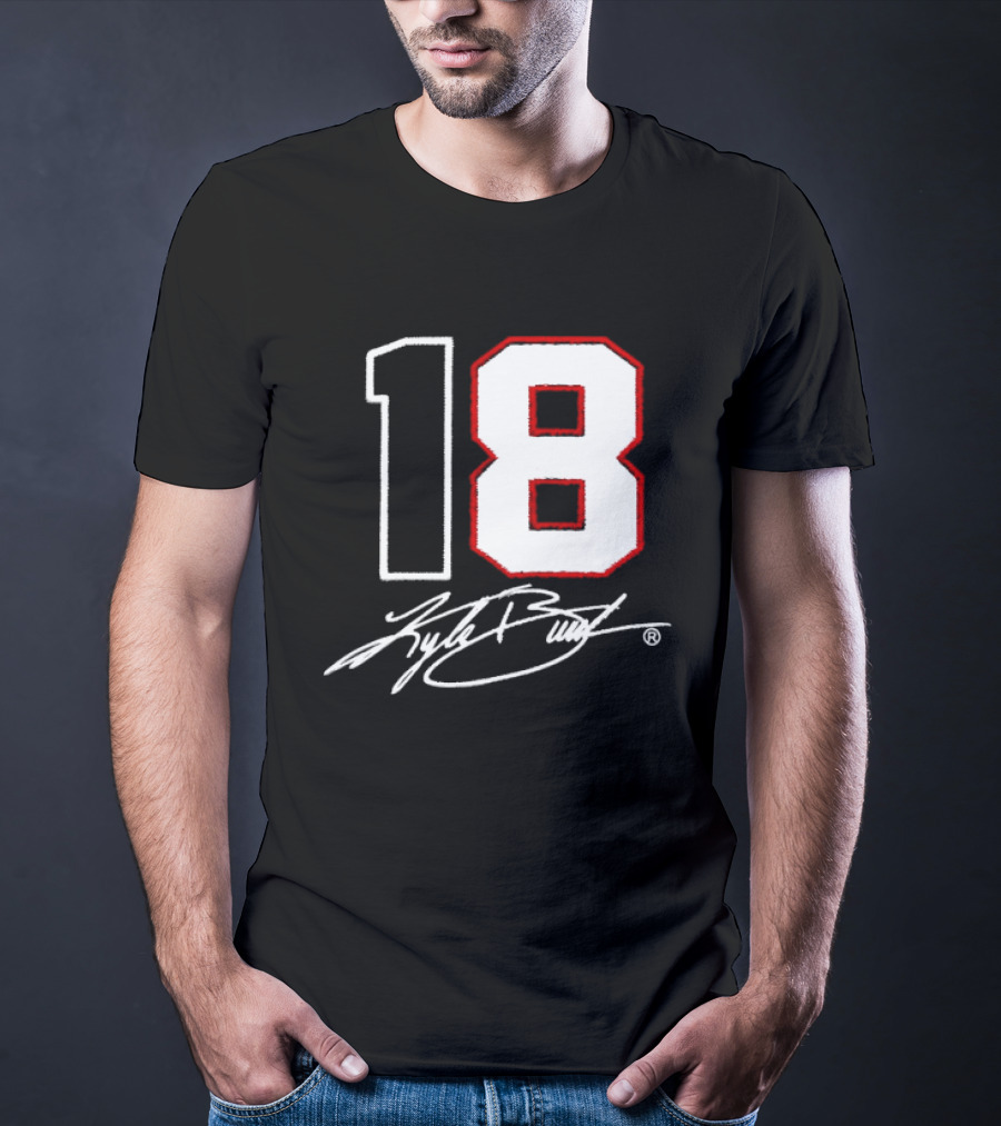 Denny Hamlin Kyle Busch 18 NASCAR Cup Series Racing Signature T-Shirt