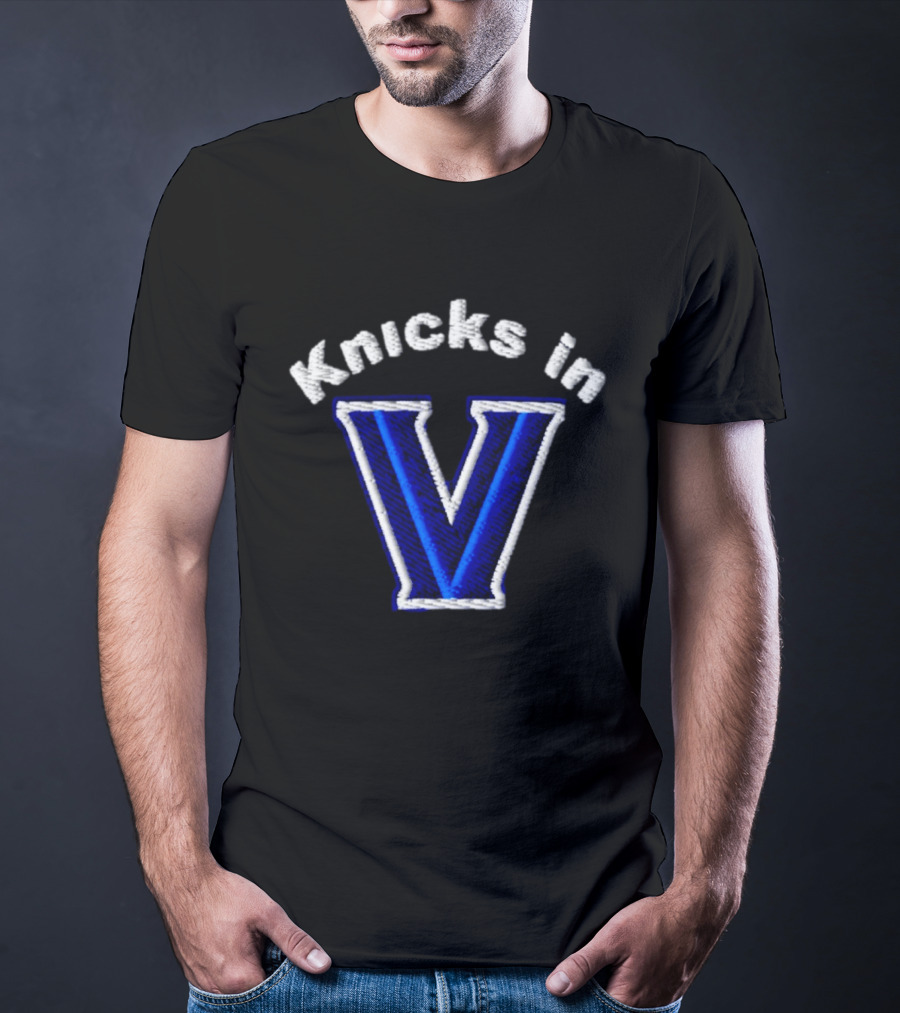 Knicks In V Basketball New York Villanova Wildcats T-Shirt