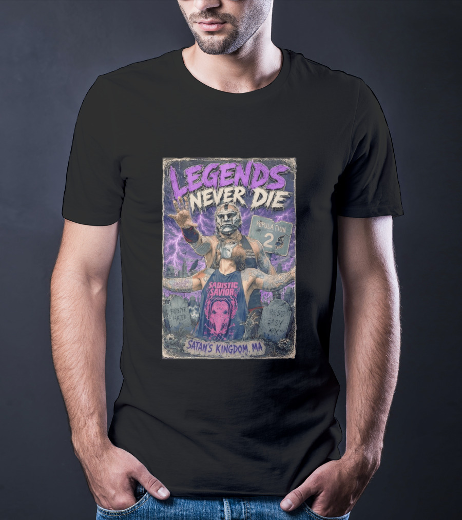 Legends Never Die Sadistic Savior Satan's Kingdom MA Penta El Zero Miedo T-Shirt