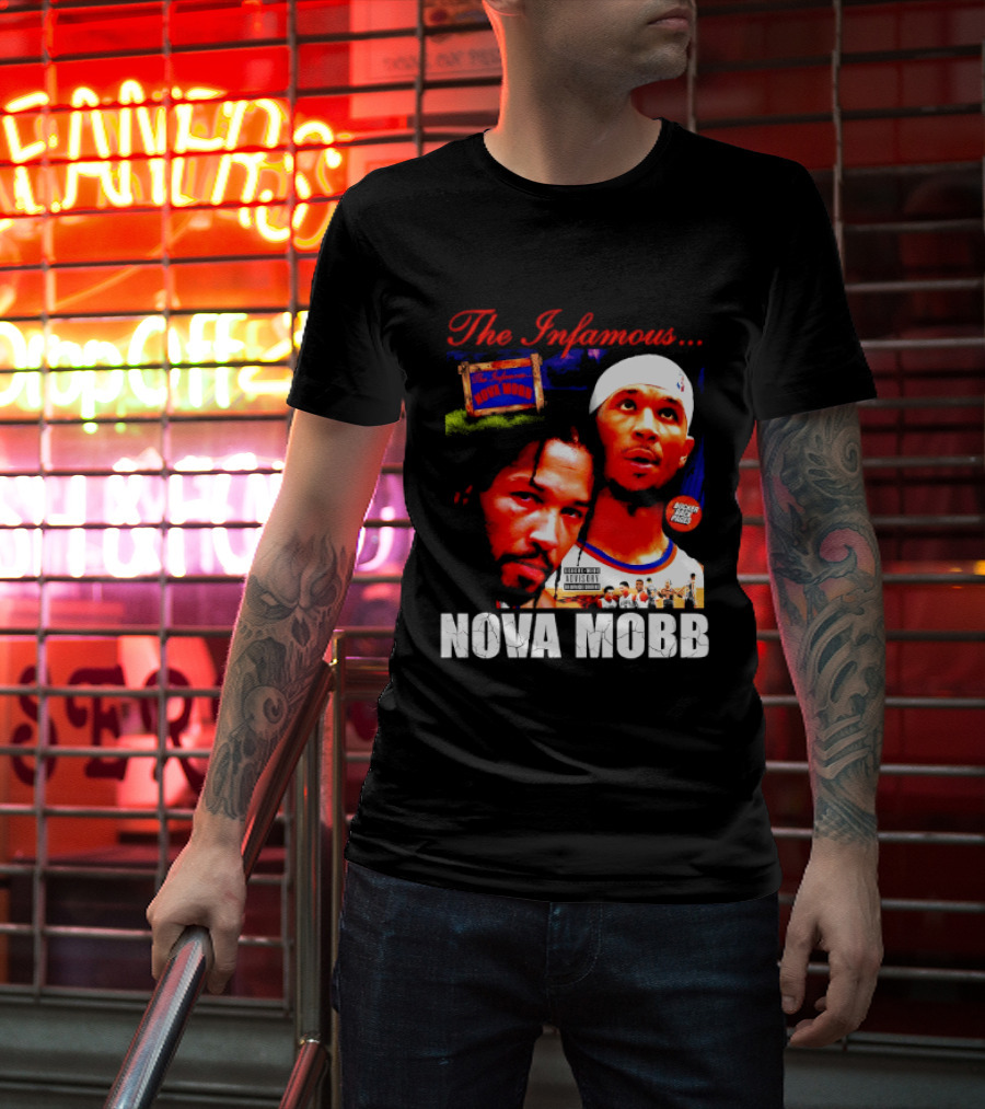 Josh Hart Jalen Brunson The Infamous Nova Mobb New York Knicks NBA 2026 T-Shirt