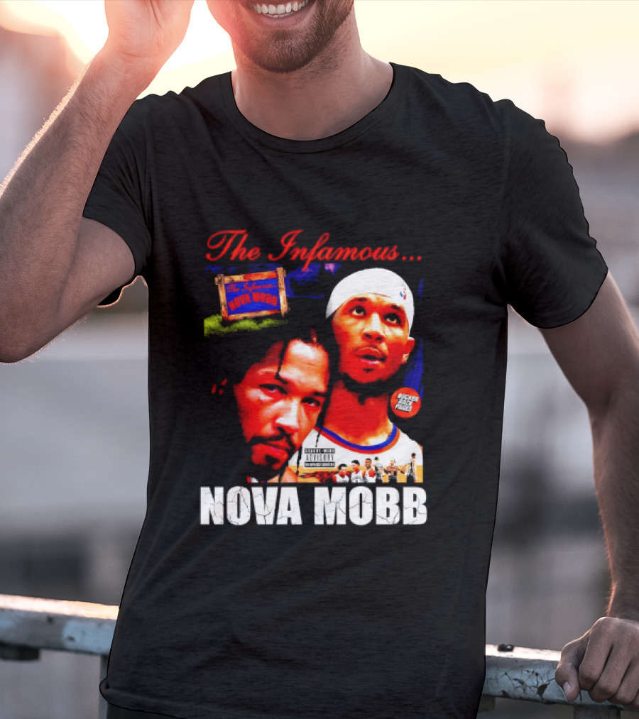 Josh Hart Jalen Brunson The Infamous Nova Mobb New York Knicks NBA 2026 T-Shirt