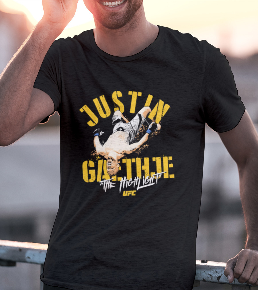 Justin Gaethje The Highlight Fighter Action Pose T-Shirt