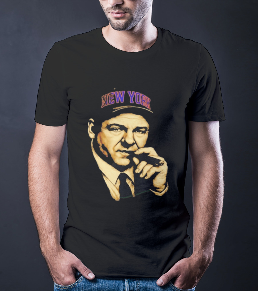 Tony Soprano Cigar New York Knicks Basketball Iconic Fusion T-Shirt