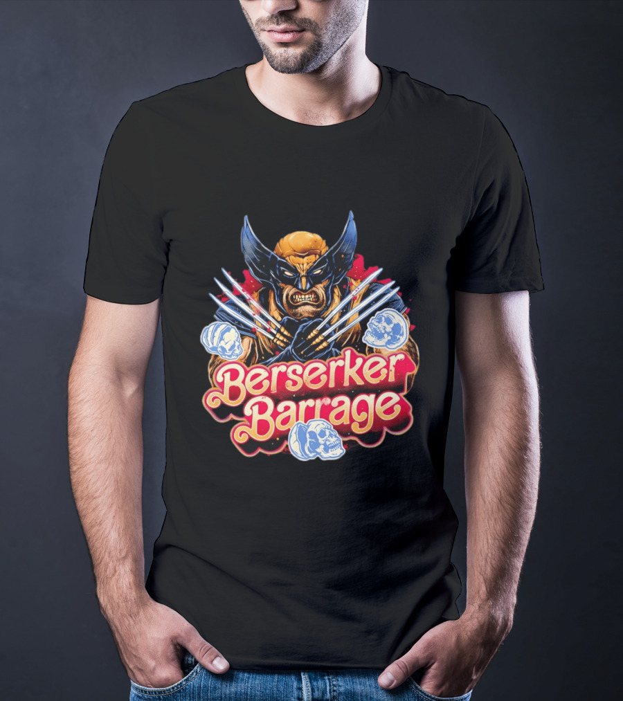 Berserker Barrage Wolverine Claw Attack Mode T-Shirt
