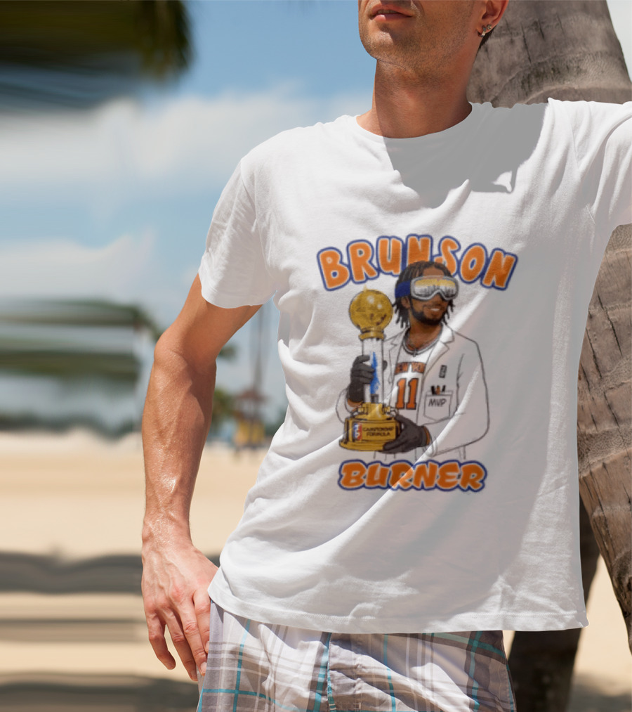 Brunson Burner Jalen Brunson New York Knicks Championship Formula T-Shirt