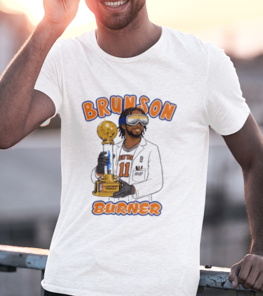 Brunson Burner Jalen Brunson New York Knicks Championship Formula T-Shirt