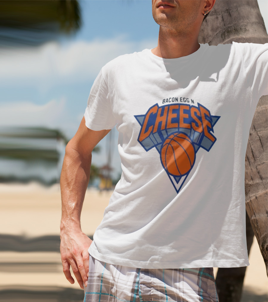 New York Knicks Bacon Egg N Cheese Basketball T-Shirt