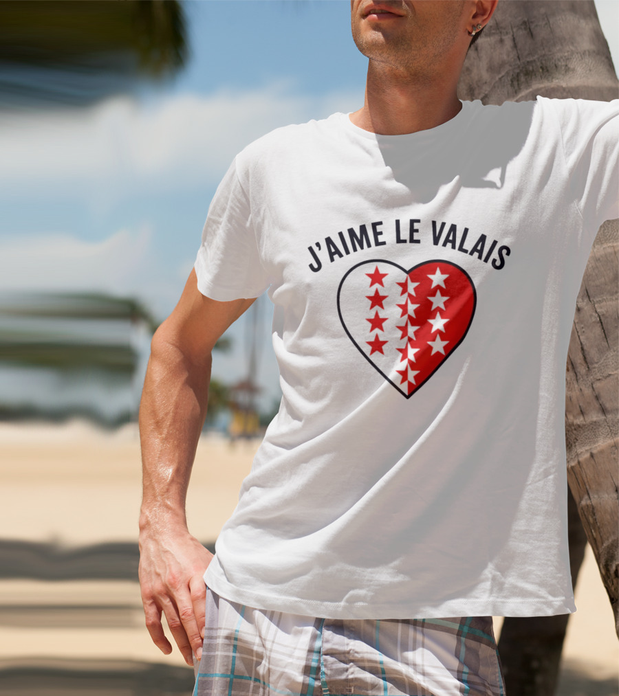 J'aime Le Valais Heart Stars T-Shirt