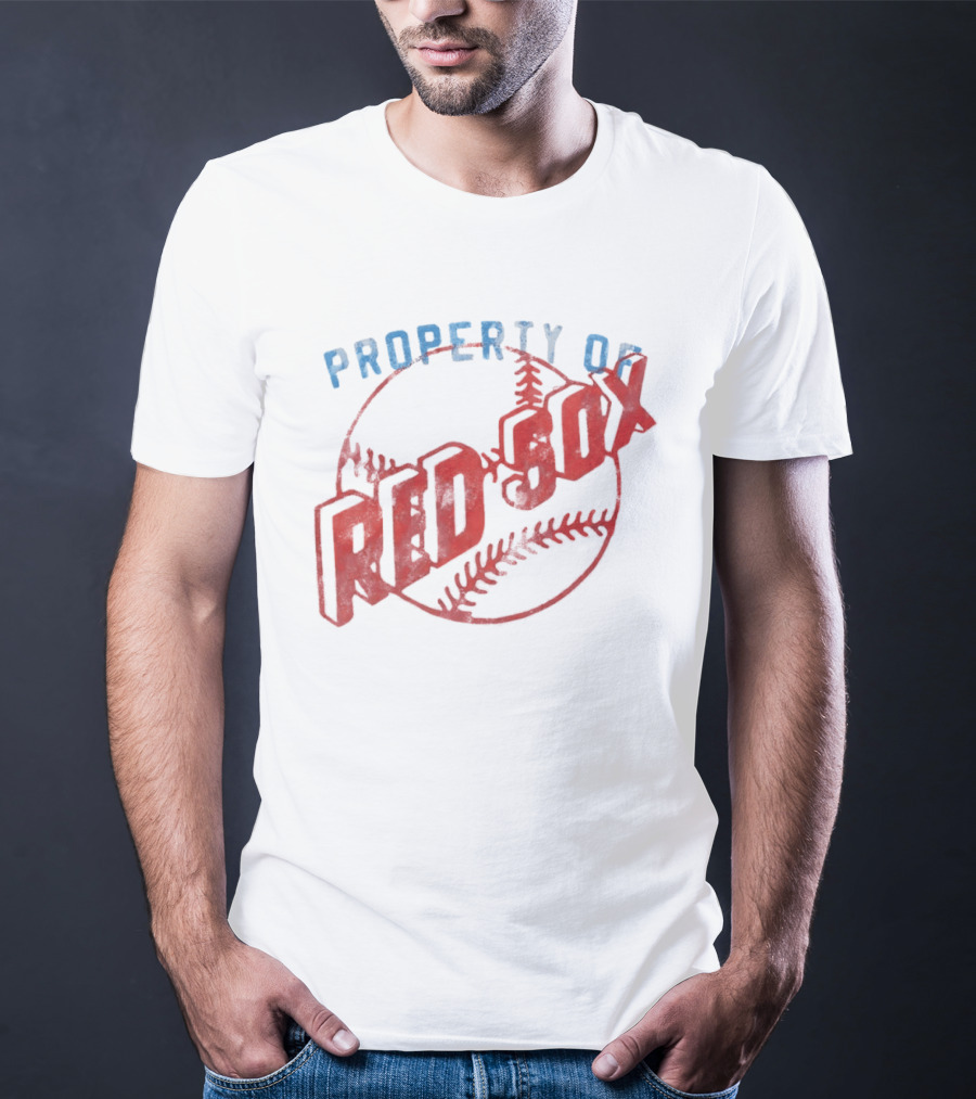 Property Of Boston Red Sox Cooperstown Baseball Classic Red Sox XXL T-Shirt