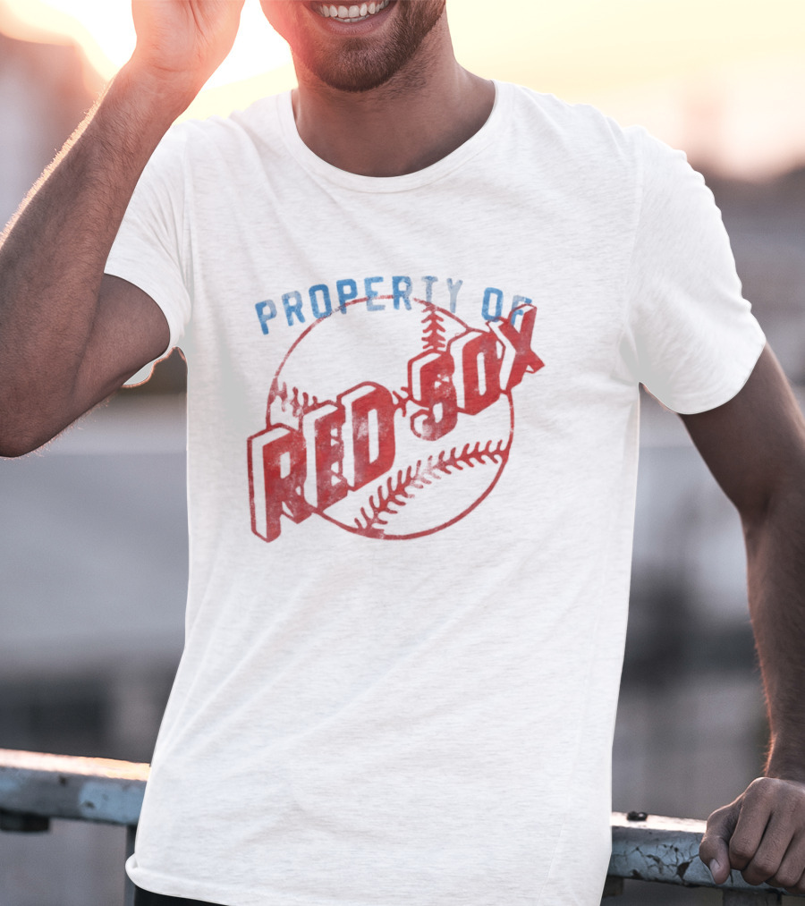 Property Of Boston Red Sox Cooperstown Baseball Classic Red Sox XXL T-Shirt