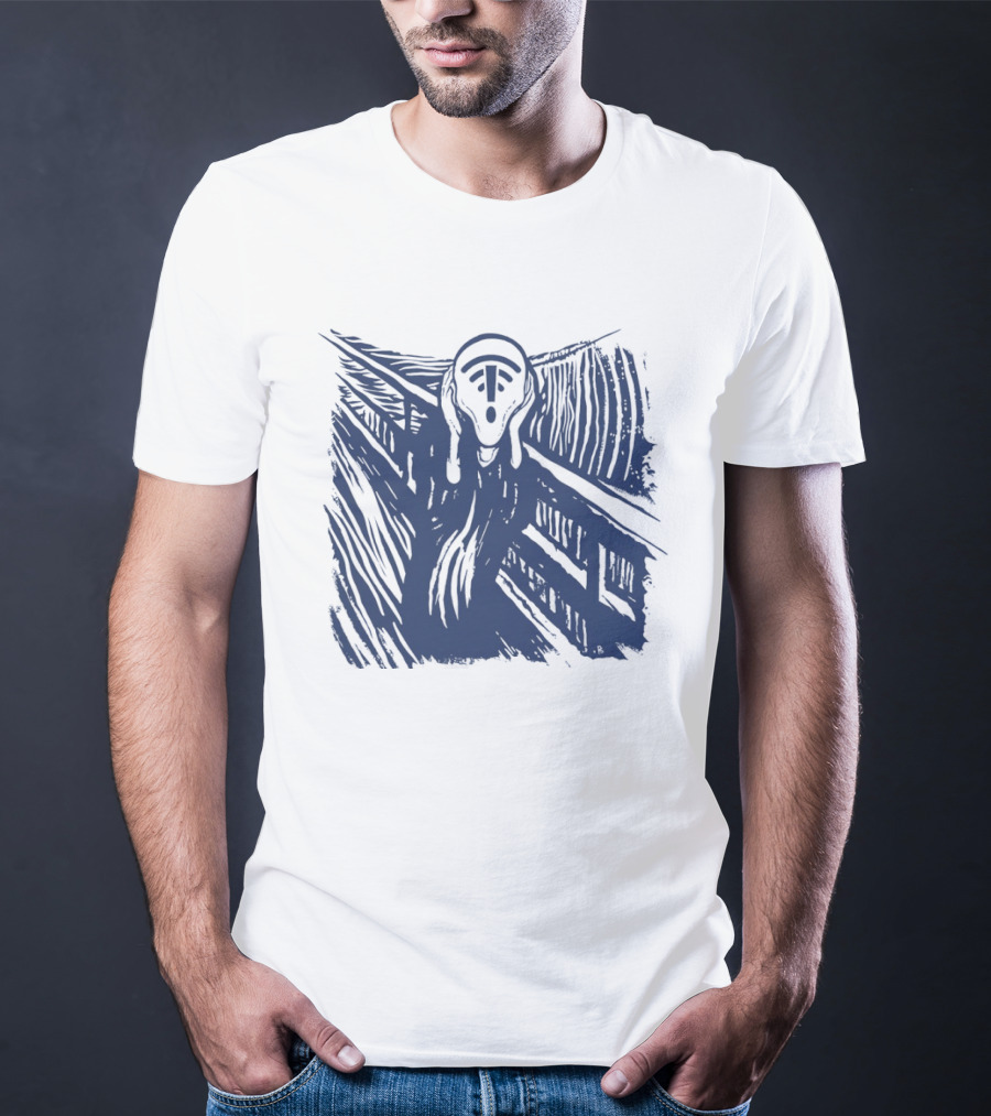 The Scream WiFi Connection Signal Error Loss Iconic Expression T-Shirt