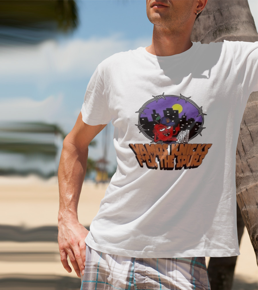 Vamos Knicks F*ck The Spurs New York City Basketball Fan T-Shirt
