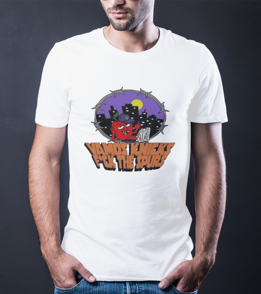 Vamos Knicks F*ck The Spurs New York City Basketball Fan T-Shirt
