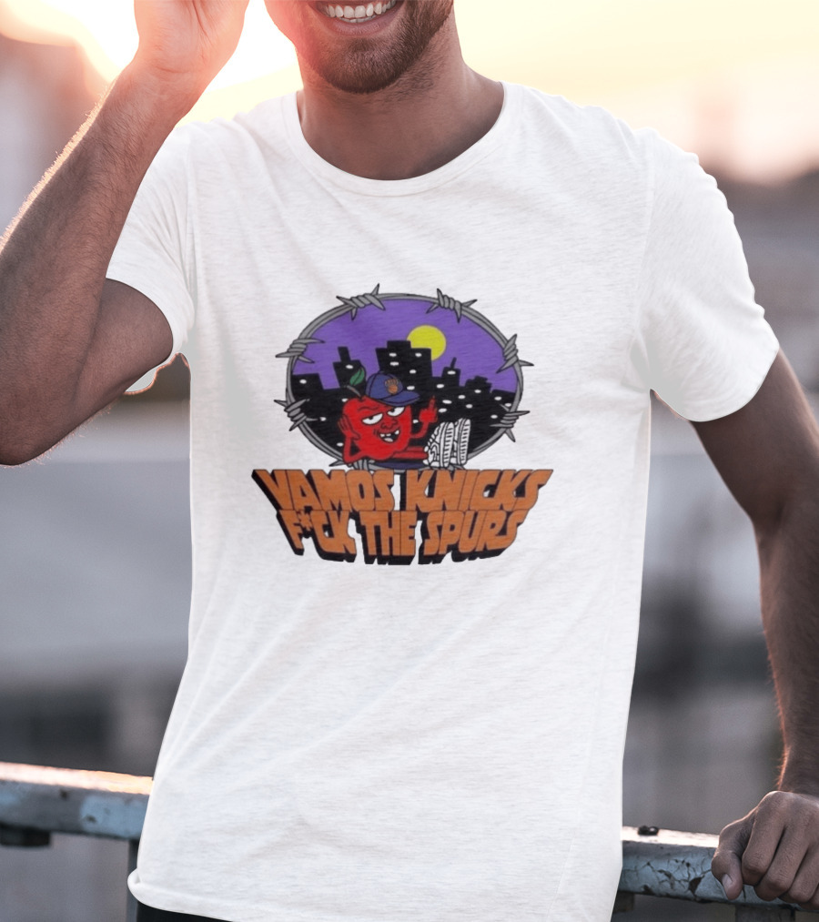 Vamos Knicks F*ck The Spurs New York City Basketball Fan T-Shirt