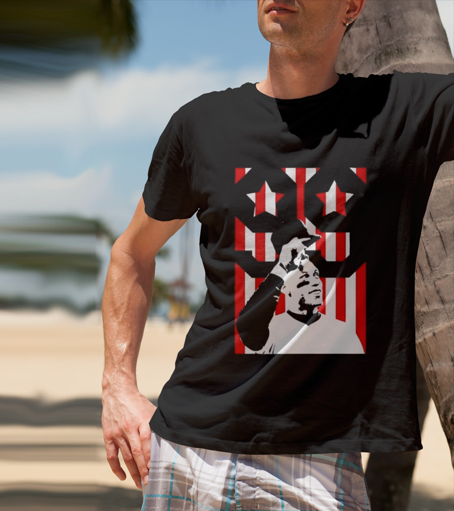 Aaron Judge 99 New York Yankees Stars Stripes Flag Yankee Stadium Hero T-Shirt