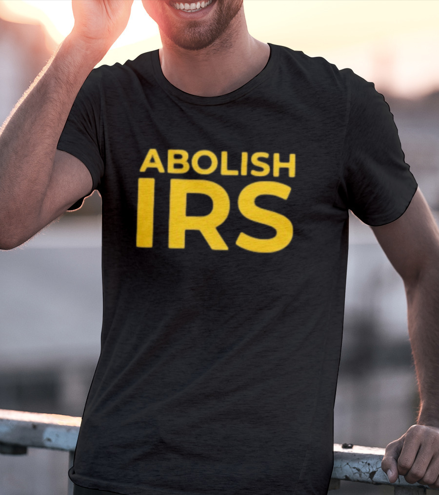 Abolish IRS Bold Yellow T-Shirt