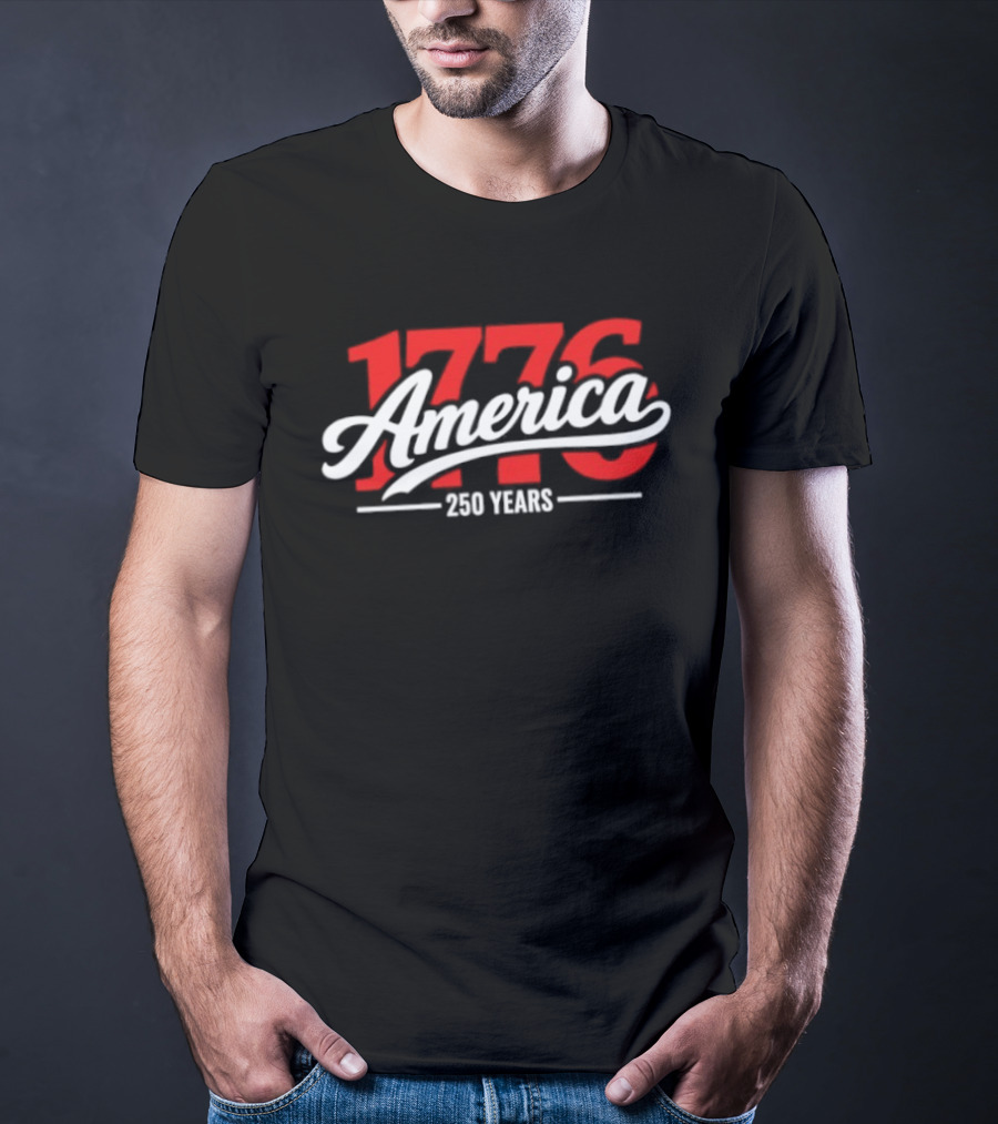 America 1776 250 Years Chicago Cubs Baseball T-Shirt