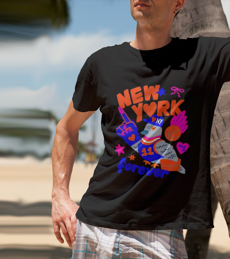 New York Knicks Jalen Brunson Pigeon Love Forever T-Shirt